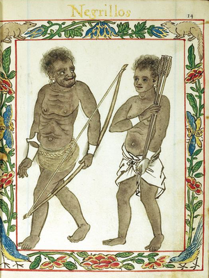 Figure 2: The Aeta people (Boxer Codex: 14r).