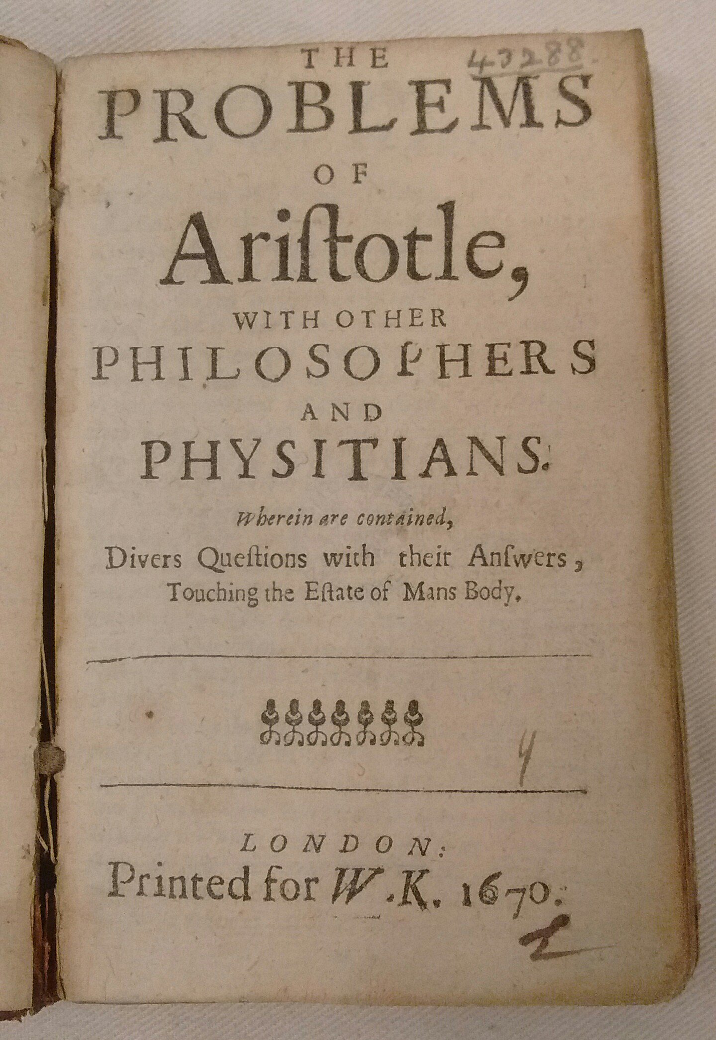 The Problems of Aristotle, Wellcome Collection